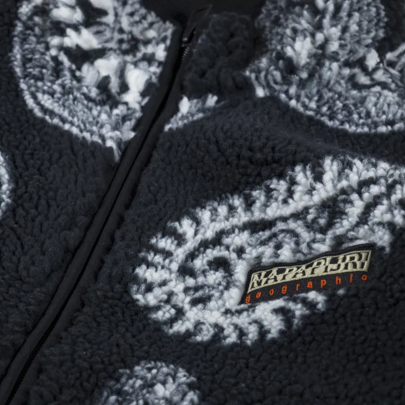 Napapijri Holiday Fleece Paisley Black-5