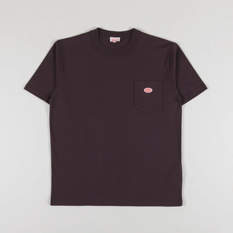 Armor Lux Heritage Pocket T Shirt Dark Mahogany