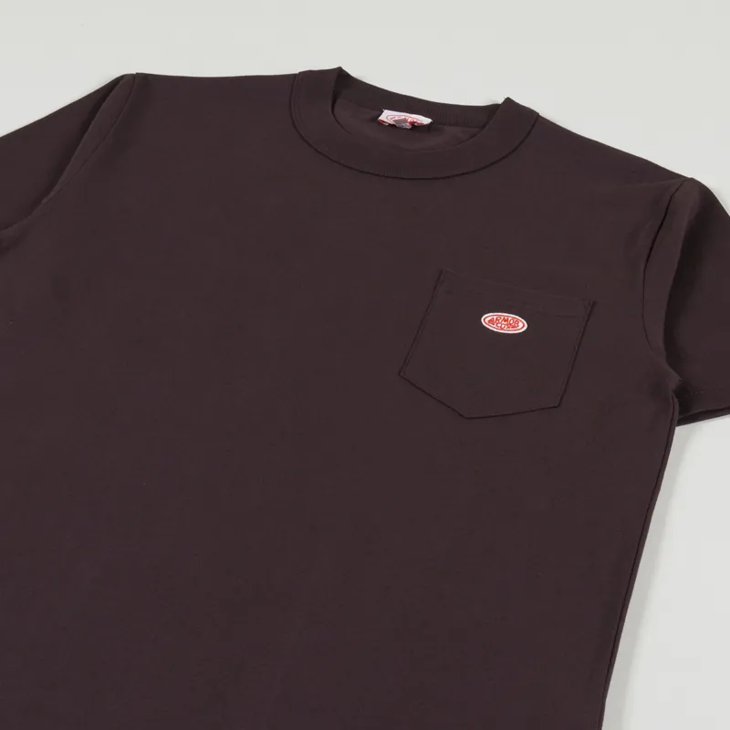 Armor Lux Heritage Pocket T Shirt Dark Mahogany-2