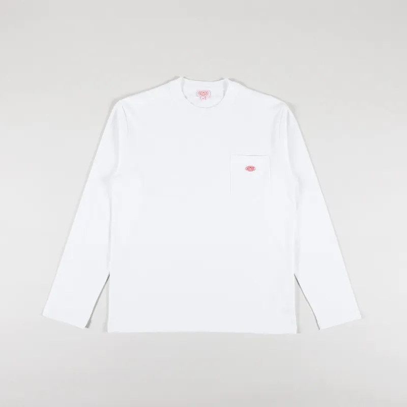 Armor Lux Heritage Pocket Long Sleeve T Shirt White