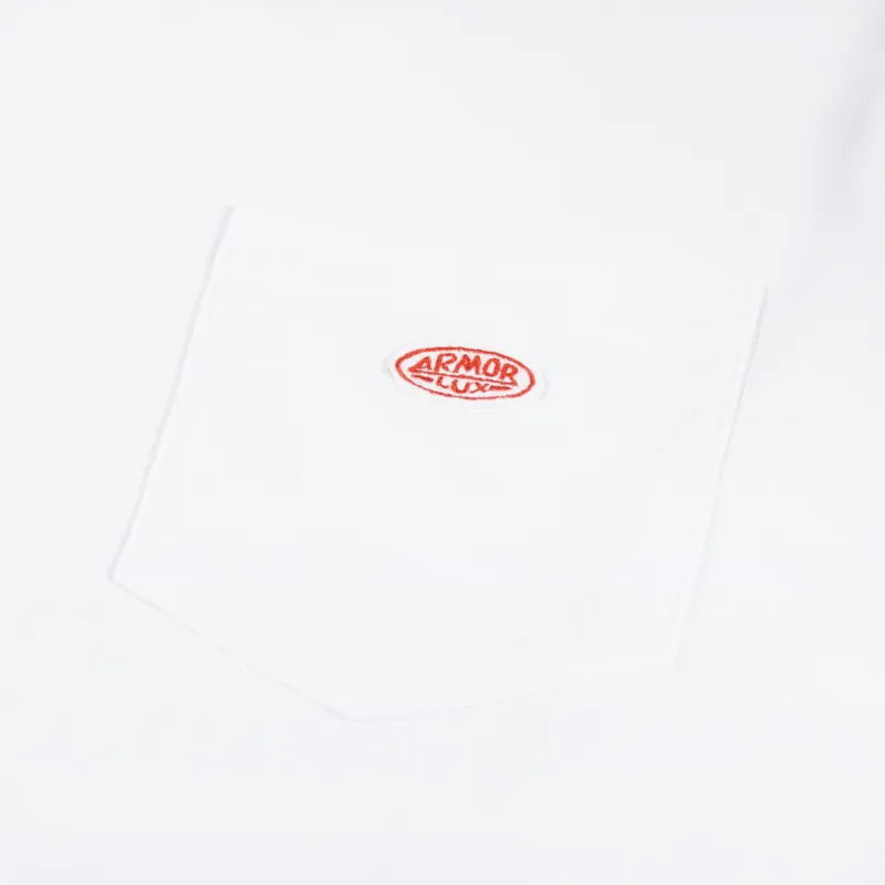 Armor Lux Heritage Pocket Long Sleeve T Shirt White-4