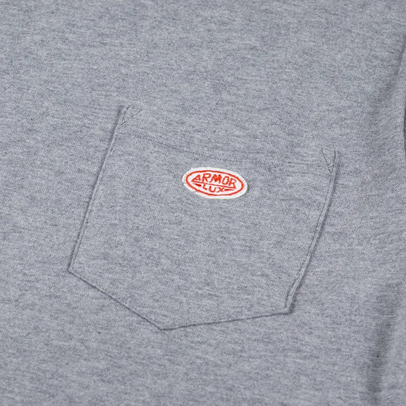 Armor Lux Heritage Pocket T Shirt Misty Grey-1