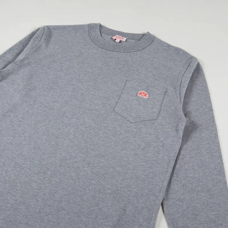 Armor Lux Heritage Pocket Long Sleeve T Shirt Misty Grey-2