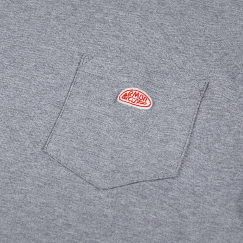 Armor Lux Heritage Pocket Long Sleeve T Shirt Misty Grey-5
