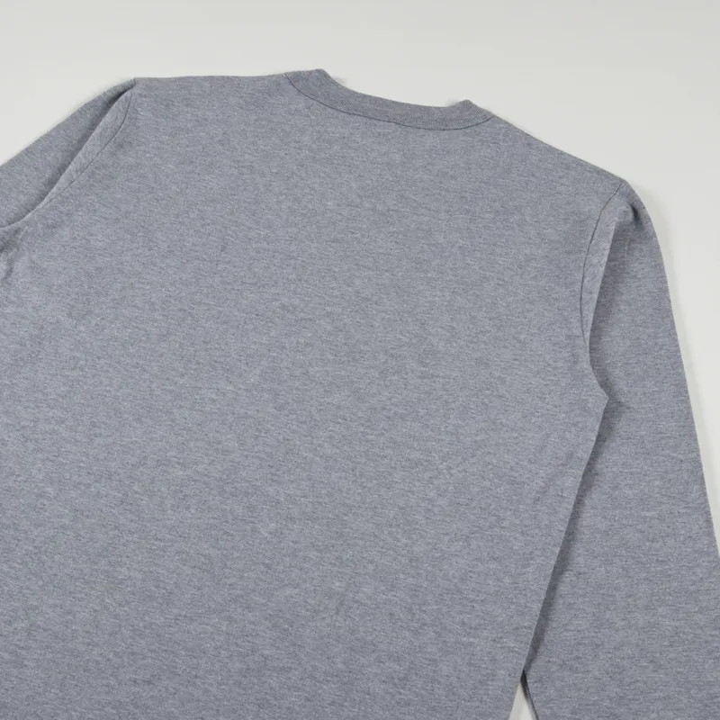 Armor Lux Heritage Pocket Long Sleeve T Shirt Misty Grey-3