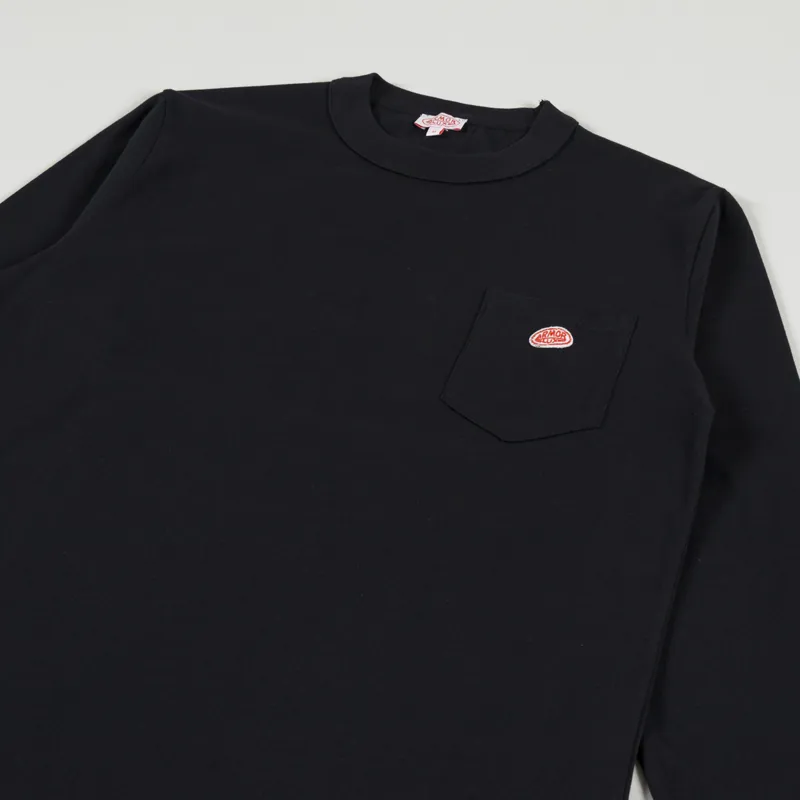 Armor Lux Heritage Pocket Long Sleeve T Shirt Black-2