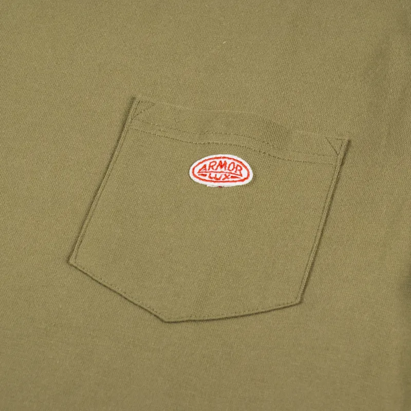 Armor Lux Heritage Pocket T Shirt Olive-1