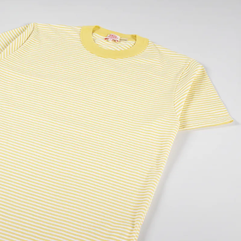 Armor Lux Heritage Stripe T Shirt Broom Blanc-1