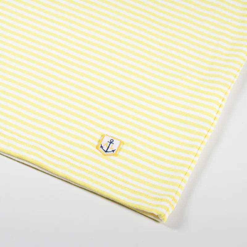 Armor Lux Heritage Stripe T Shirt Neon Yellow Milk-1