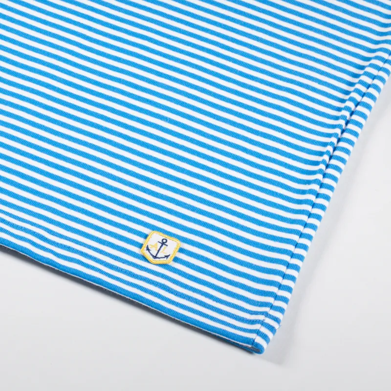 Armor Lux Heritage Stripe T Shirt Royal Blue Milk-1