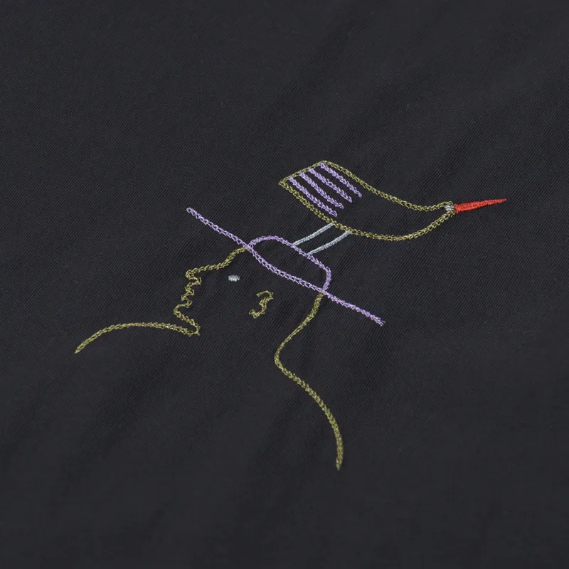 Olow Hat Roost T Shirt Carbon Black-2