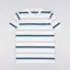 Armor Lux Jacquard Heritage T Shirt White Degrade Deep Marine