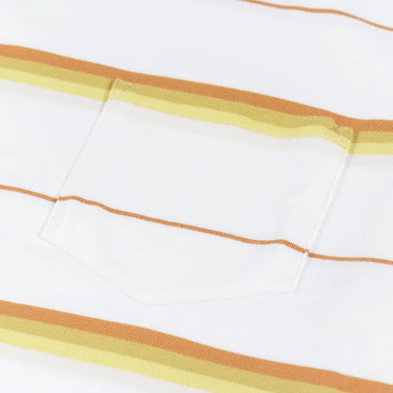 Armor Lux Jacquard Heritage T Shirt White Degrade Rusty-2