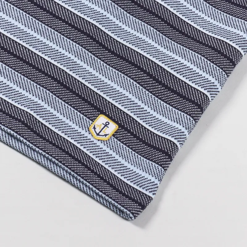 Armor Lux Jacquard Heritage T Shirt Navire Milk Oxford Blue-1