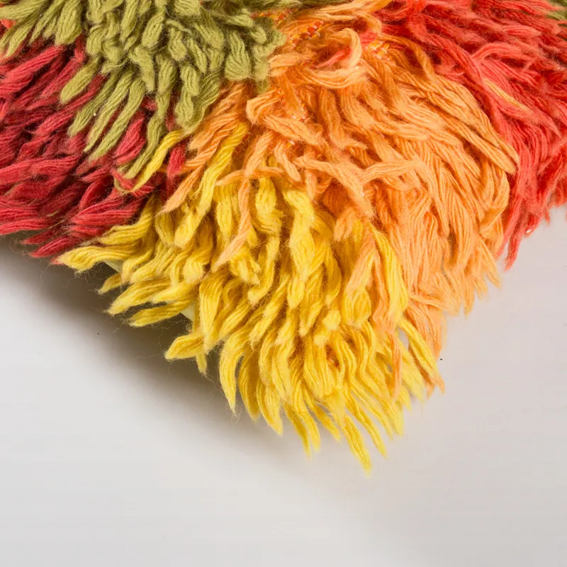 HKLIVING Fluffy Rag Cushion Multicolour-2