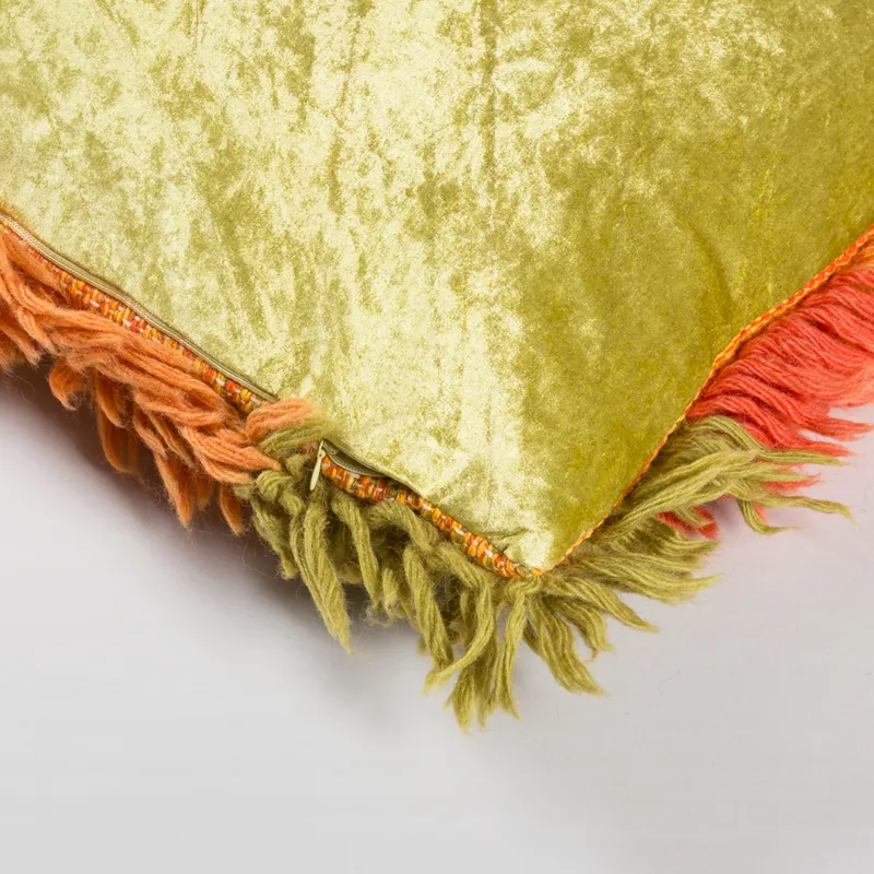 HKLIVING Fluffy Rag Cushion Multicolour-3