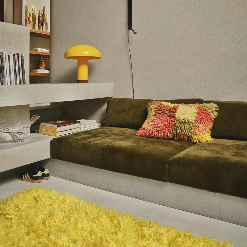 HKLIVING Fluffy Rag Cushion Multicolour-4