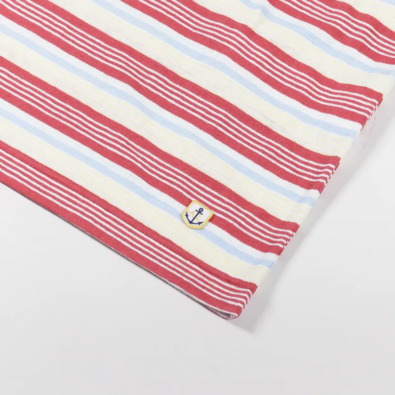 Armor Lux MC Heritage T Shirt Cranberry Nature Vanilla-1