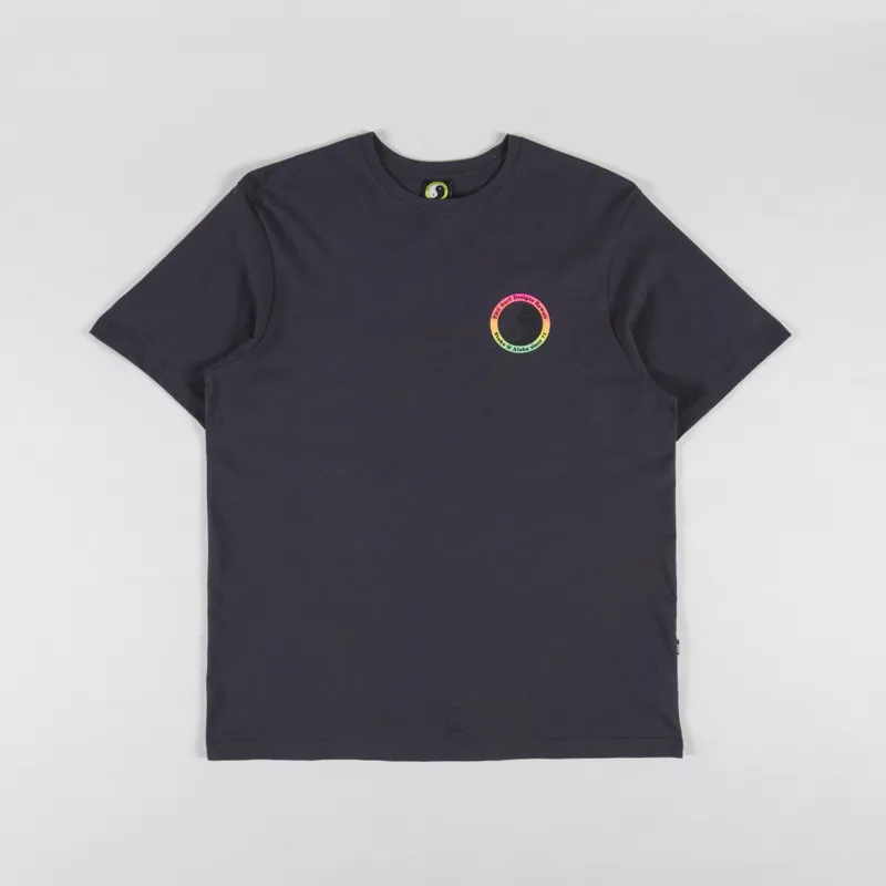 T And C 71 Logo T Shirt Washed Black-1
