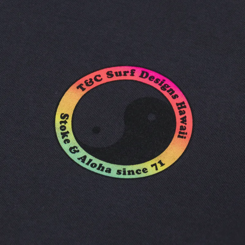 T And C 71 Logo T Shirt Washed Black-5