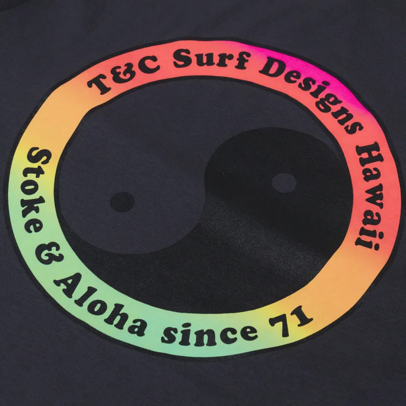 T And C 71 Logo T Shirt Washed Black-4