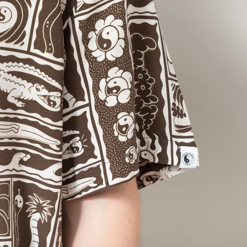 T and C Surf Aloha Shirt Brown-6