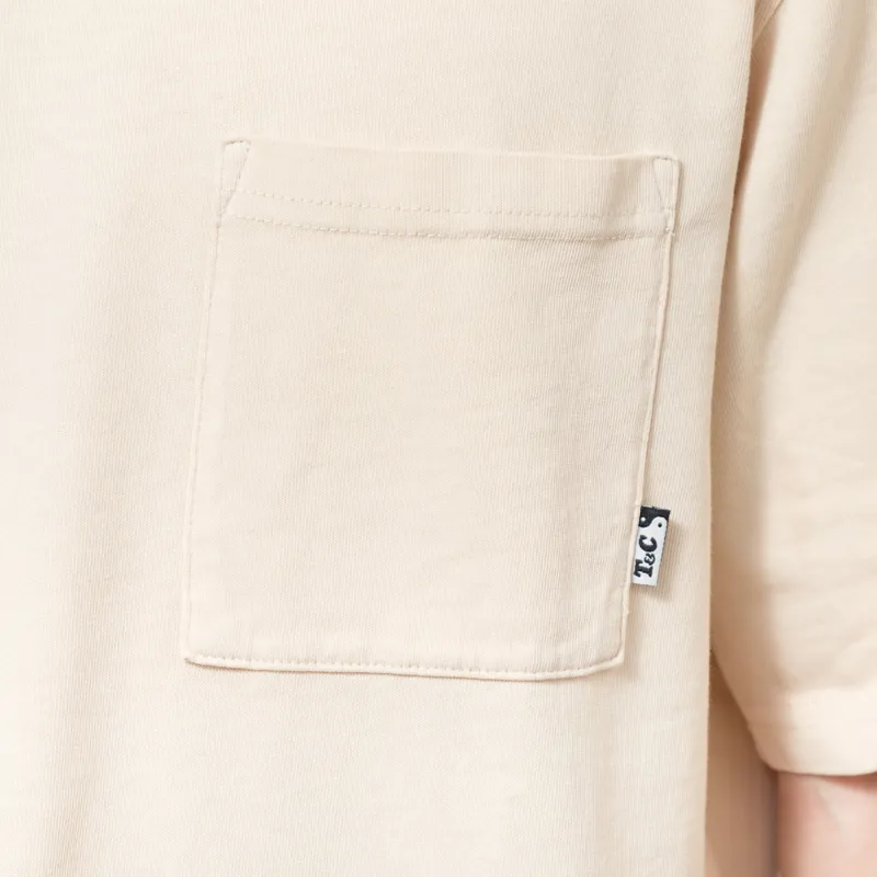 T and C Surf OG Mist Pocket T Shirt Greige-3