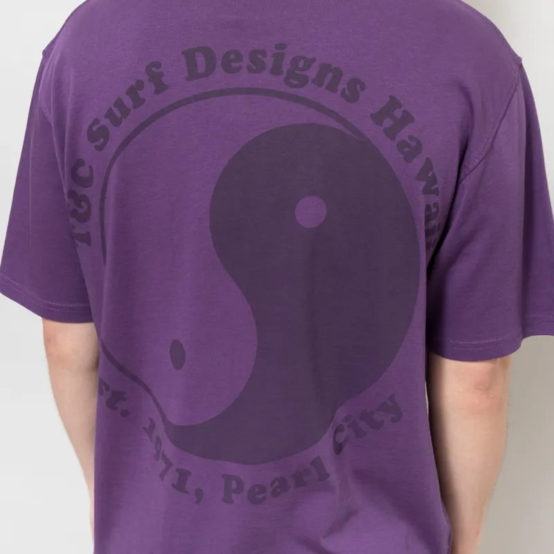 T and C Surf OG Mist Pocket T Shirt Dark Purple-3