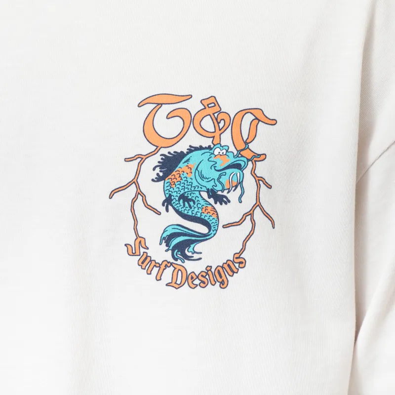 T and C Surf Koi Lightning Long Sleeve T Shirt Light Grey-4