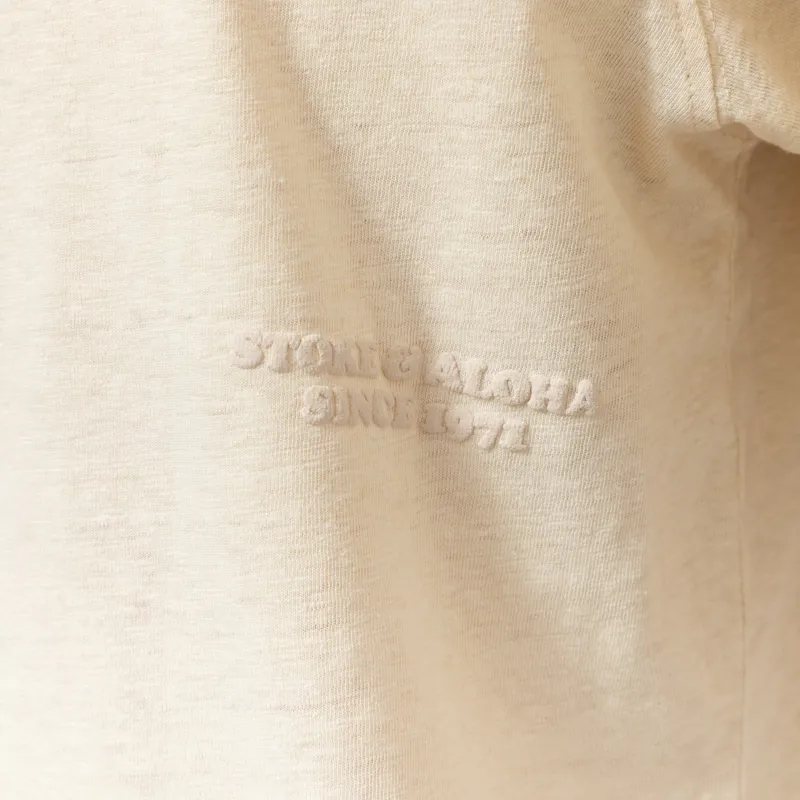 T and C Surf Plain T Shirt Greige-3