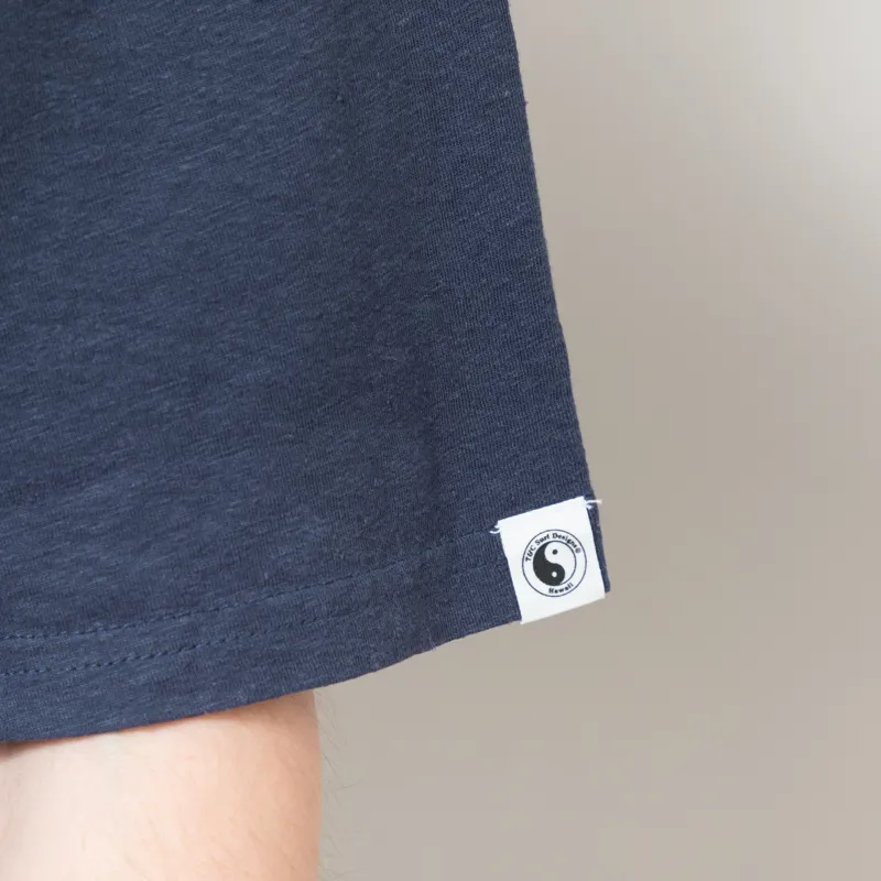 T and C Surf Plain T Shirt Dark Navy-3