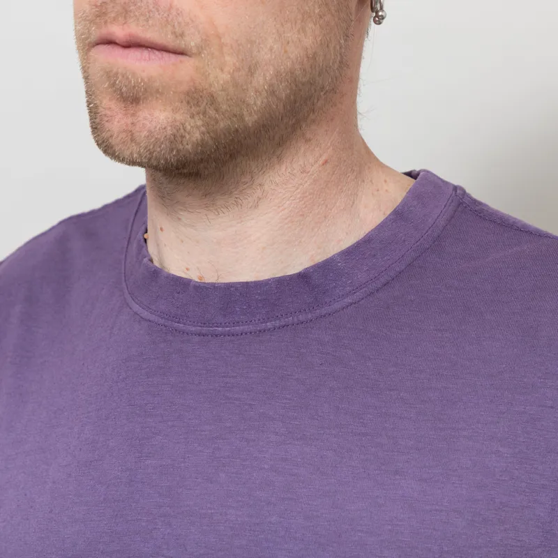 T and C Surf Plain T Shirt Dark Purple-2