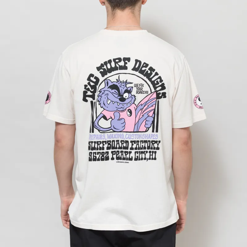 T and C Surf Service T Shirt Vintage White