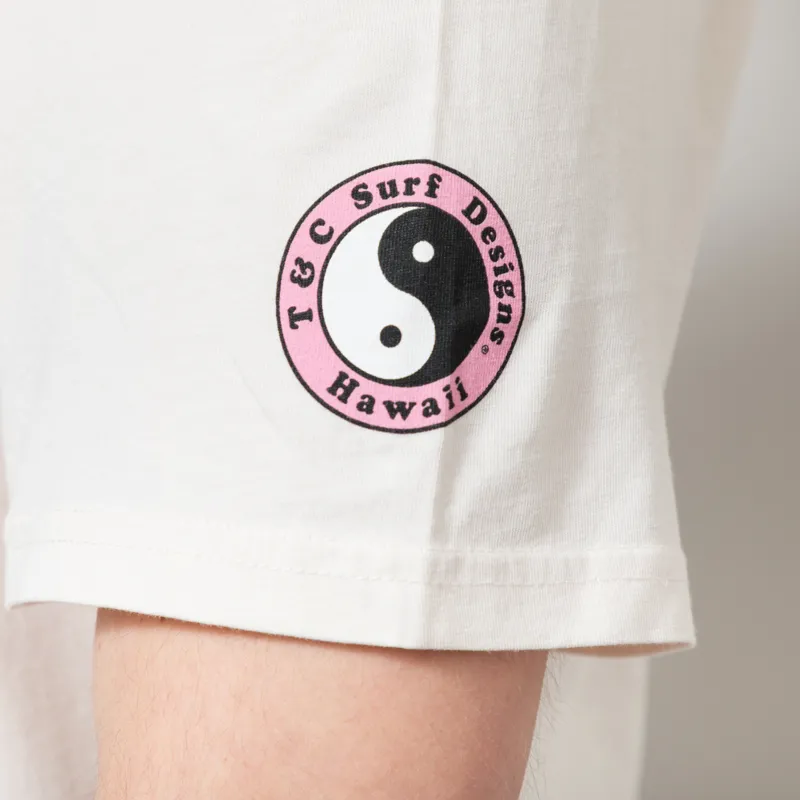T and C Surf Service T Shirt Vintage White-4