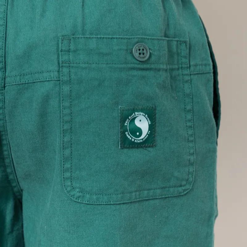 T and C Surf Pearl Elastic Shorts Green Sea-5