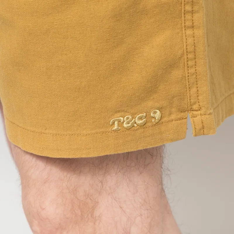 T and C Surf Pearl Elastic Shorts Gold-6