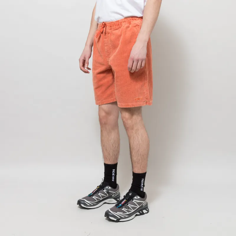 T and C Surf Corduroy Beach Shorts Rust-1