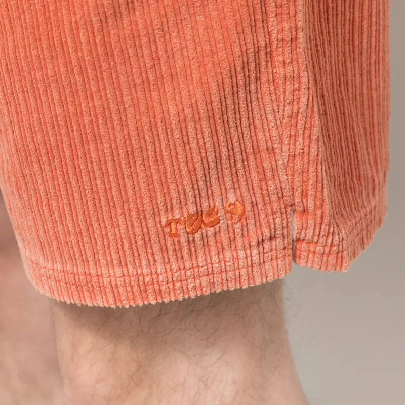 T and C Surf Corduroy Beach Shorts Rust-5