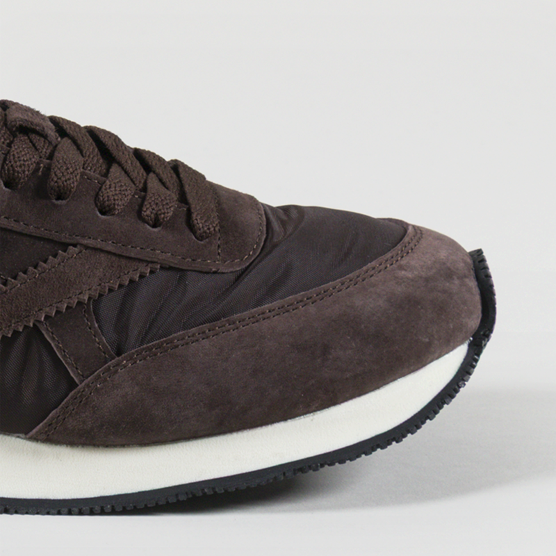 Walsh x Universal Works Tornado Shoe Brown Leather Canvas-3