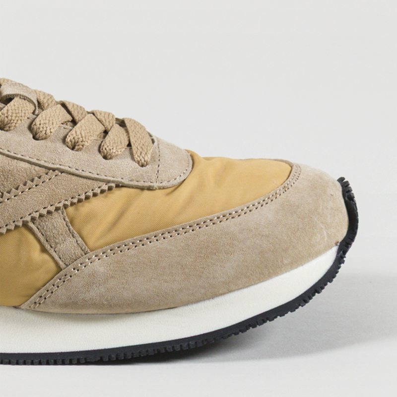 Walsh x Universal Works Tornado Shoe Beige Leather Canvas-5