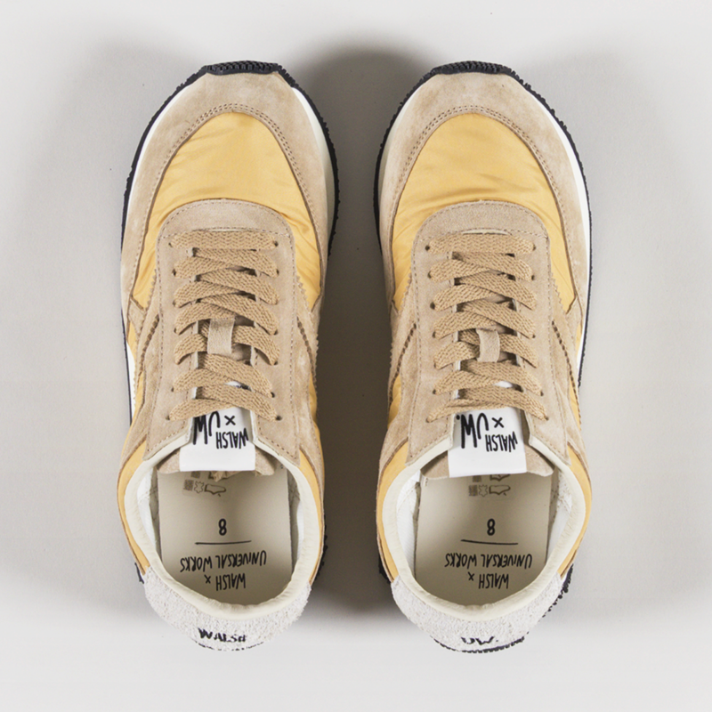 Walsh x Universal Works Tornado Shoe Beige Leather Canvas-6