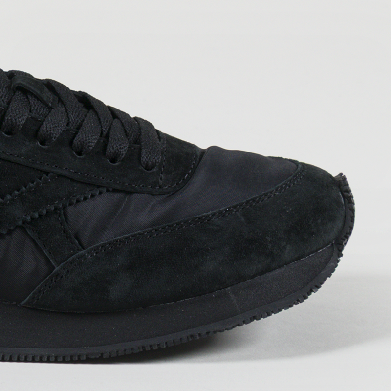 Walsh x Universal Works Tornado Shoe Black Leather Canvas-5