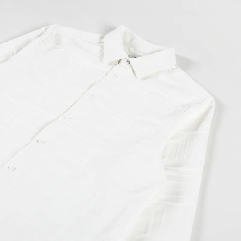 Percival Ladder Pearce Oversized Shirt Ecru-2