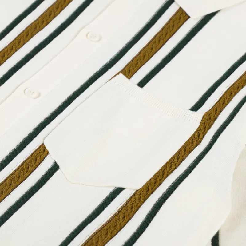 Percival Ventura Knitted Shirt Ecru-5