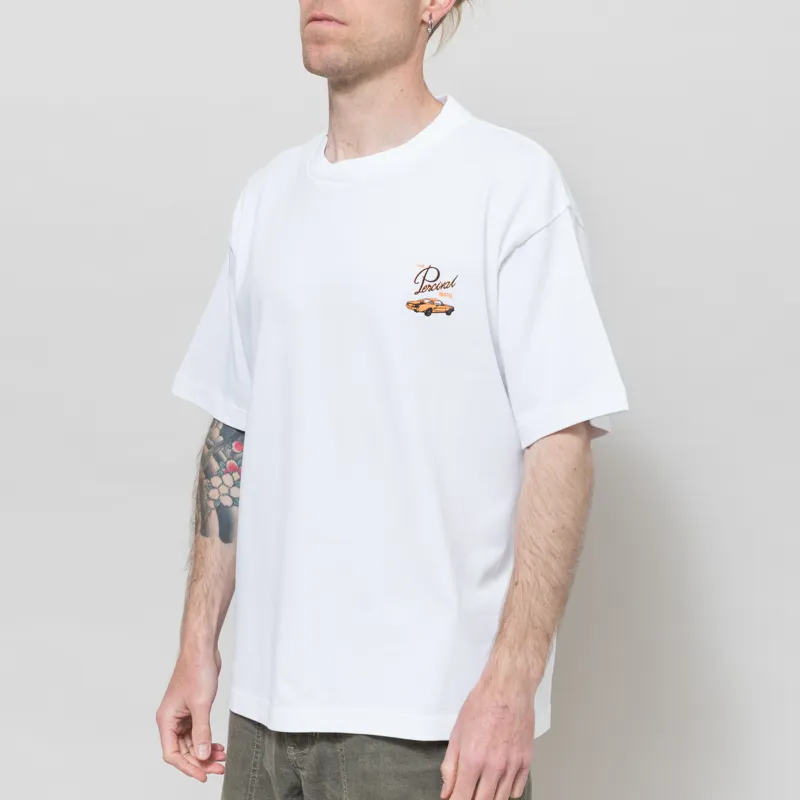 Percival Alistair Oversized T Shirt White-1