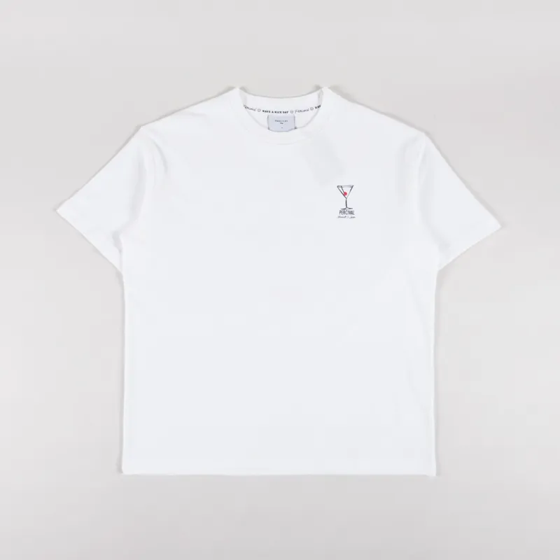 Percival Perci and Rossi Martini Oversized T Shirt White-1