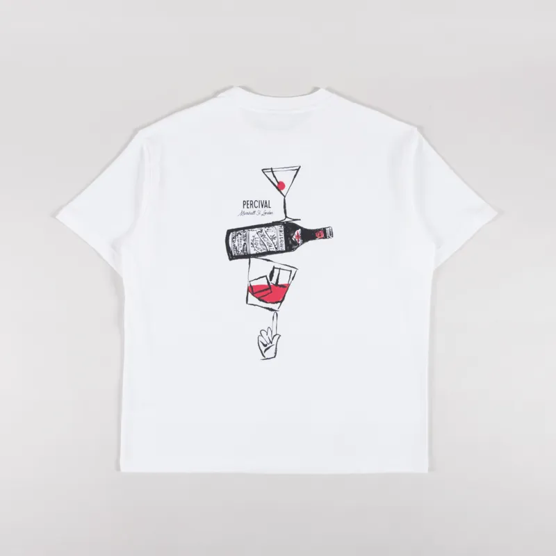 Percival Perci and Rossi Martini Oversized T Shirt White