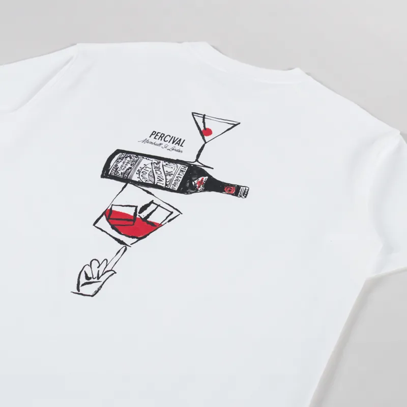 Percival Perci and Rossi Martini Oversized T Shirt White-2
