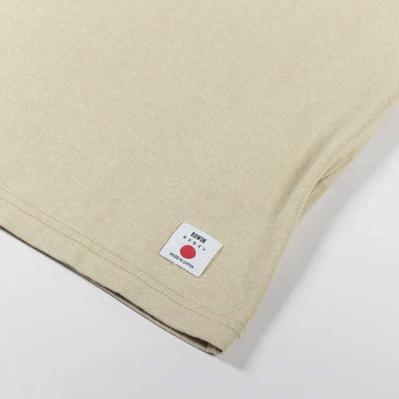 Edwin T Shirt Beige-1