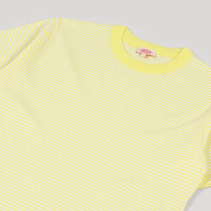 Armor Lux Heritage Stripe T Shirt Citronelle Blanc-1